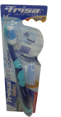 Buy Trisa Sonicpower Battery Adult Electric Toothbrush: Electric Toothbrush
