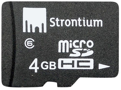 Buy Strontium Memory Card 4 GB MicroSD Card (Class 6): Memory Card