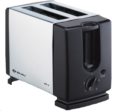 Bajaj ATX 3 Auto Pop 2 Slices SS Pop Up Toaster: Pop Up Toaster Buy Bajaj ATX 3 Auto Pop 2 Slices SS Pop Up Toaster: Pop Up Toaster