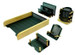 Golden Horse Wood Desk Sets
