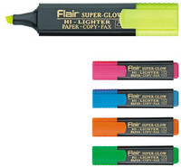Combo of 2 Flair Chisel Tip Highlighter Pens: Bundle