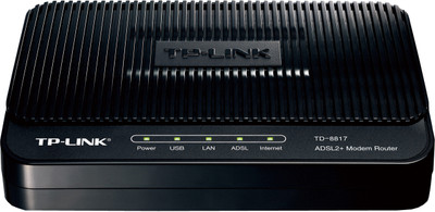 Buy TP-LINK TD-8817 ADSL2+ Ethernet/USB Wired with Modem Router: Router
